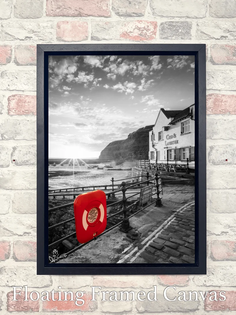 Cod and Lobster Colour Splash Portrait 7 Cod and Lobster Colour Splash Portrait - Float-Frame-Canvas-Portrait