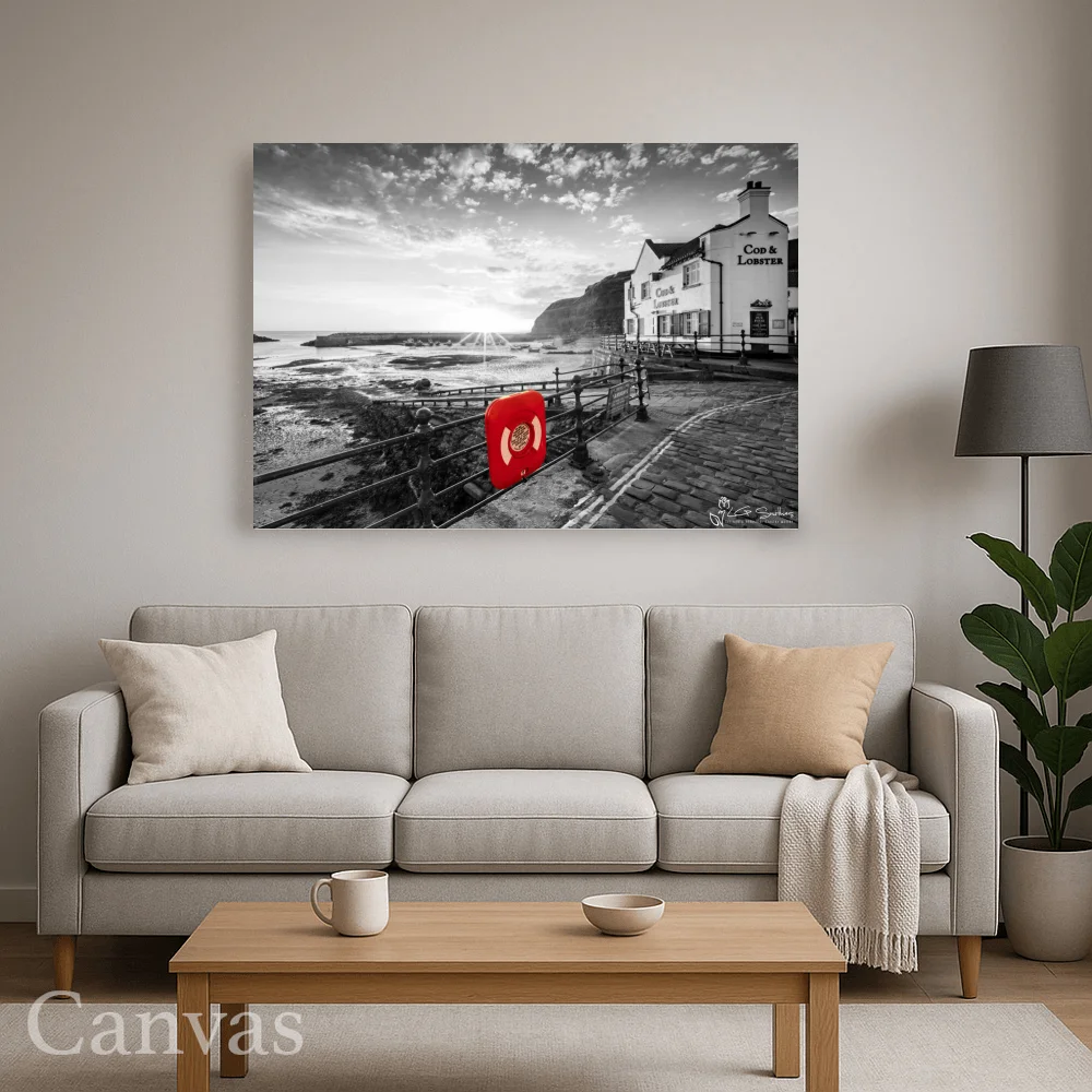 Cod and Lobster Colour Splash 8 Cod and Lobster Colour Splash - Wall-art-for-living-room-landscape