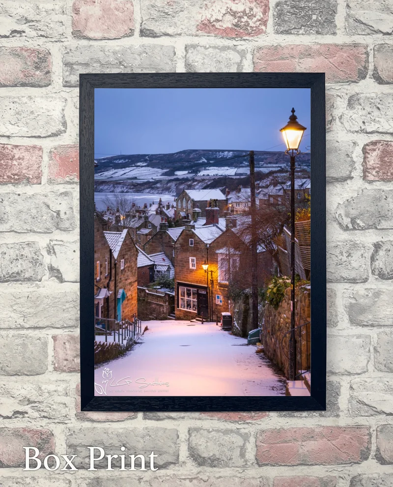 Cosy Cottages At Snow Covered Robin Hoods Bay 6 Cosy Cottages At Snow Covered Robin Hoods Bay - Box-Print-Portrait