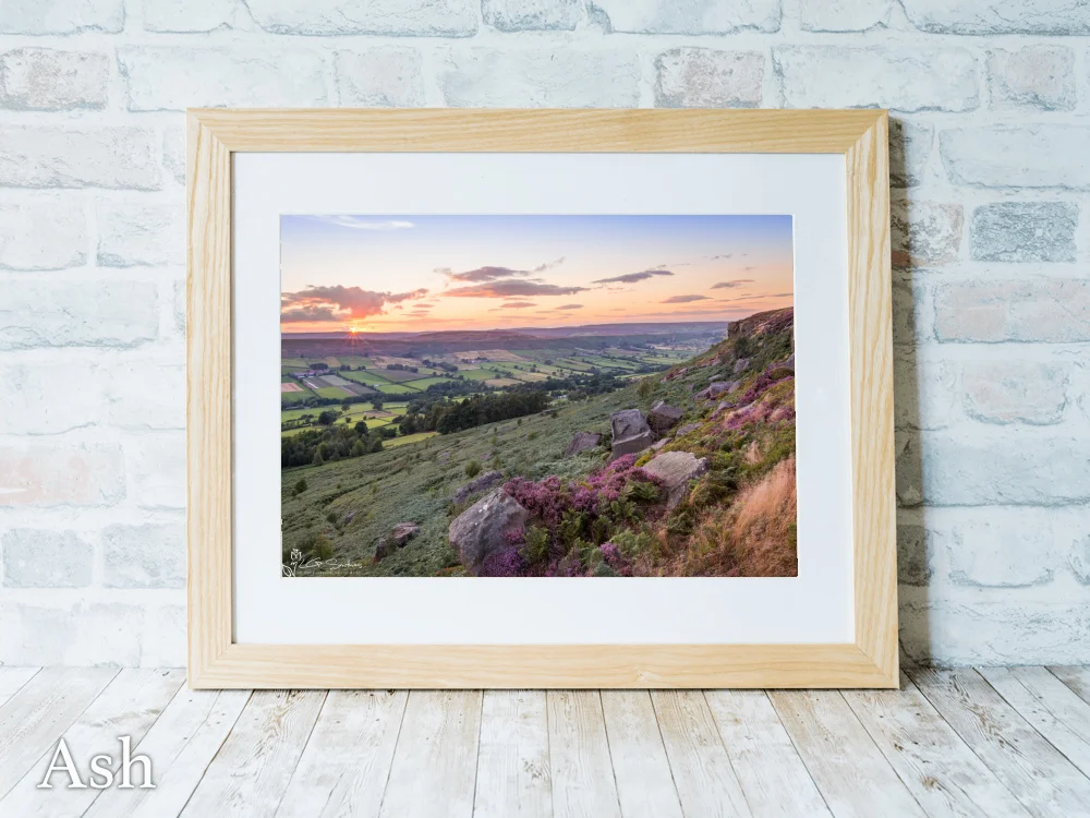 Danby Dale From Above Botton Village 7 Danby Dale From Above Botton Village - Ash-Landscape-Frame