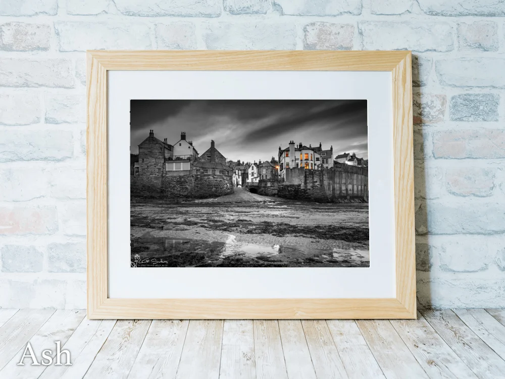Dawn At Robin Hood's Bay Colour Splash 7 Dawn At Robin Hood's Bay Colour Splash - Ash-Landscape-Frame