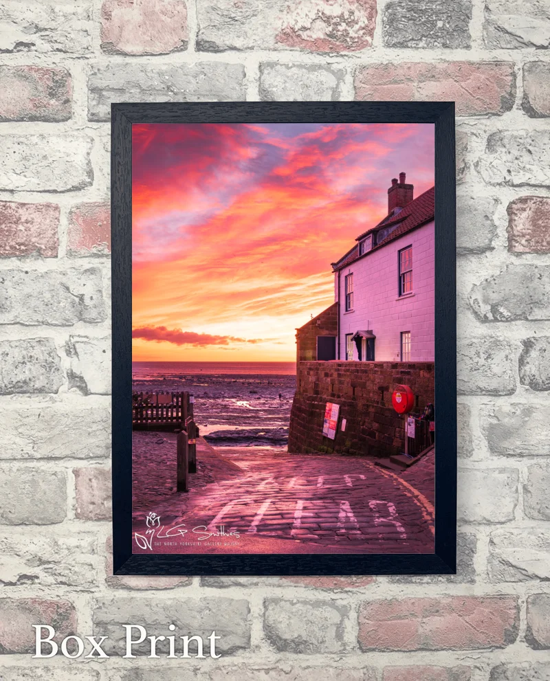 Dawn At The Old Coastguard Station At Robin Hoods Bay 6 Dawn At The Old Coastguard Station At Robin Hoods Bay - Box-Print-Portrait