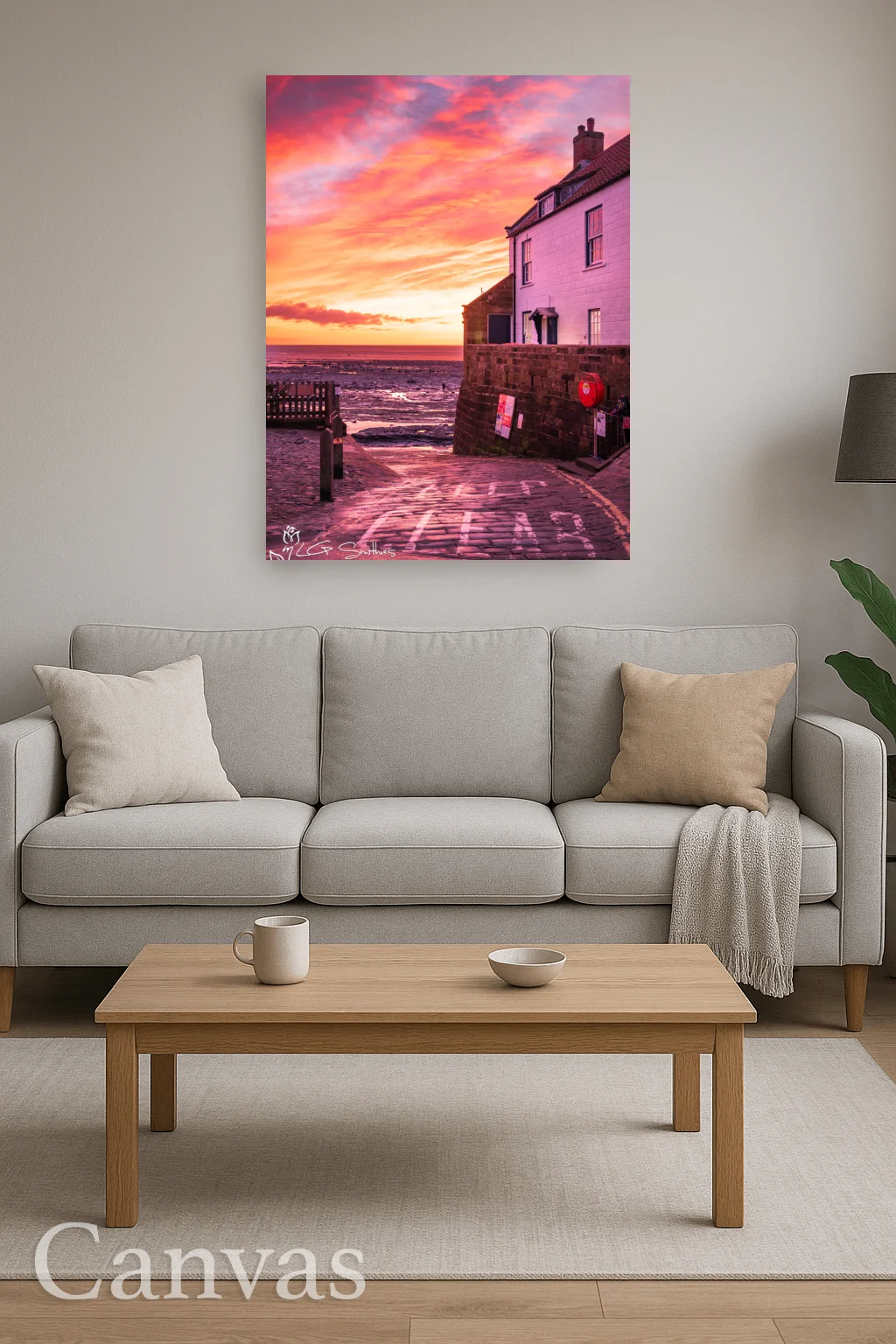Dawn At The Old Coastguard Station At Robin Hoods Bay 8 Dawn At The Old Coastguard Station At Robin Hoods Bay - Wall-art-for-living-room-portrait