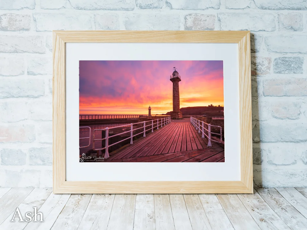 Dawn From the Edge of Whitby 7 Dawn From the Edge of Whitby - Ash-Landscape-Frame