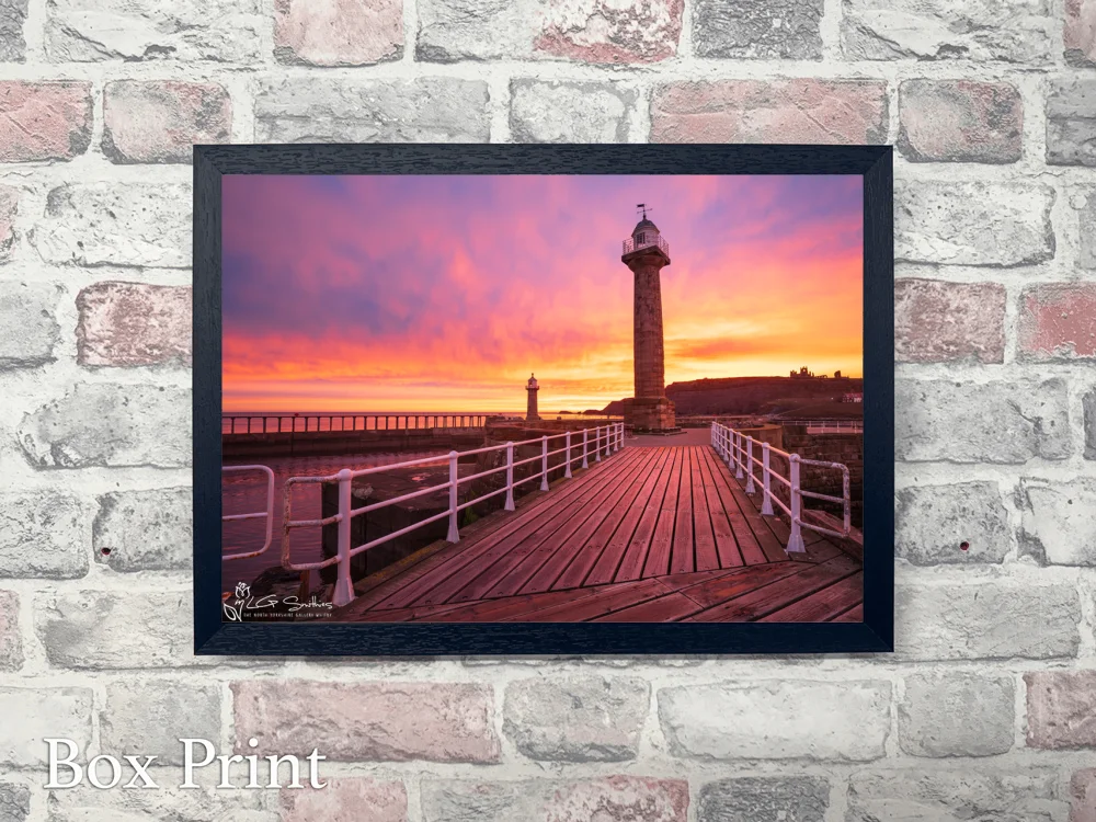 Dawn From the Edge of Whitby 4 Dawn From the Edge of Whitby - Landscape-Box-Print