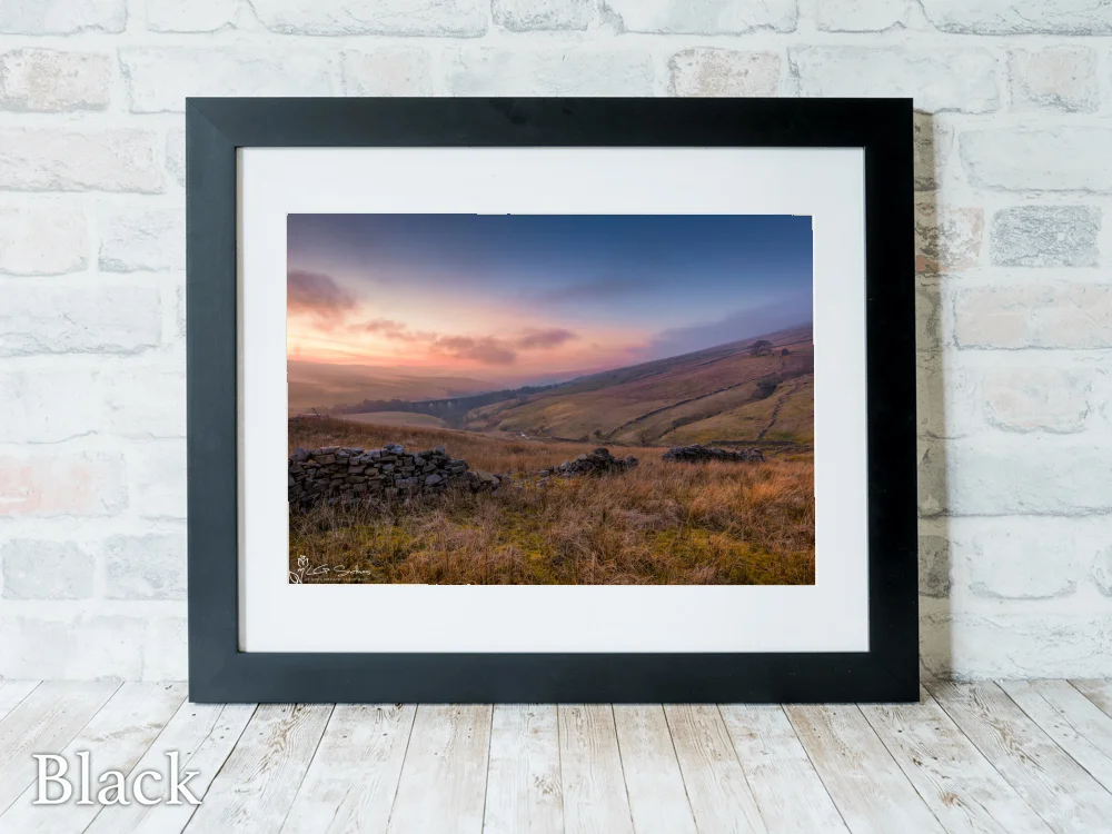 Dent Head Viaduct 6 Dent Head Viaduct - Black-Landscape-Frame