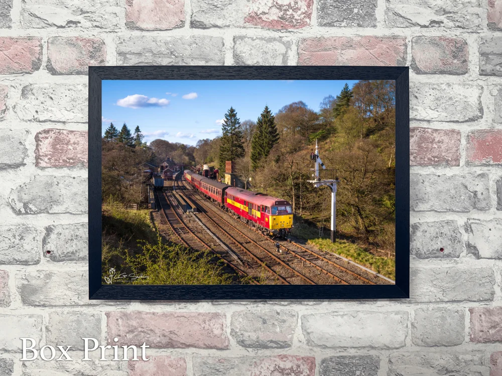 Diesel at Goathland 4 Diesel at Goathland - Landscape-Box-Print