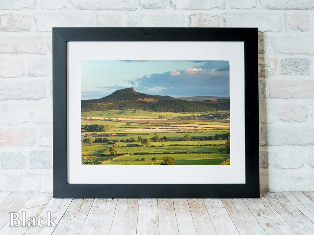 Early Autumn In The Fields Below Roseberry Topping 6 Early Autumn In The Fields Below Roseberry Topping - Black-Landscape-Frame
