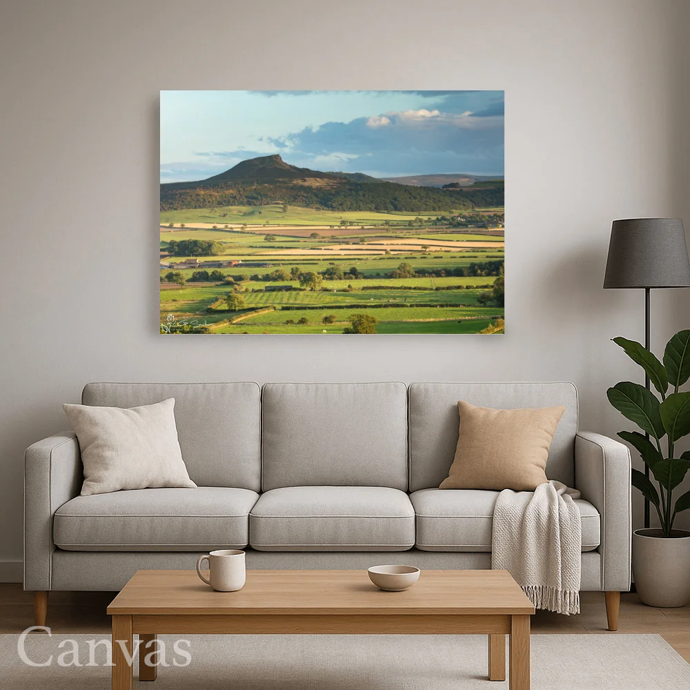 Early Autumn In The Fields Below Roseberry Topping 8 Early Autumn In The Fields Below Roseberry Topping - Wall-art-for-living-room-landscape