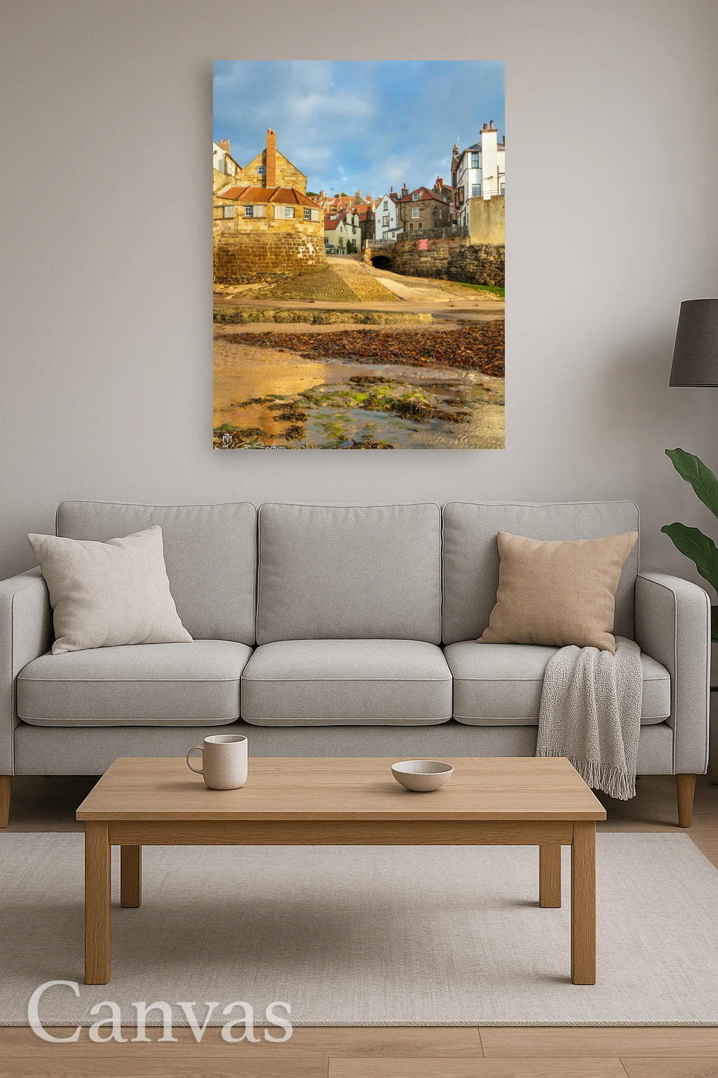 Early Morning At Bay Town 9 Early Morning At Bay Town - Wall-art-for-living-room-portrait