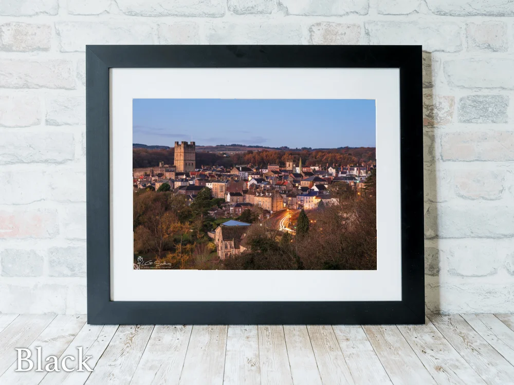 Early Morning At Richmond 6 Early Morning At Richmond - Black-Landscape-Frame