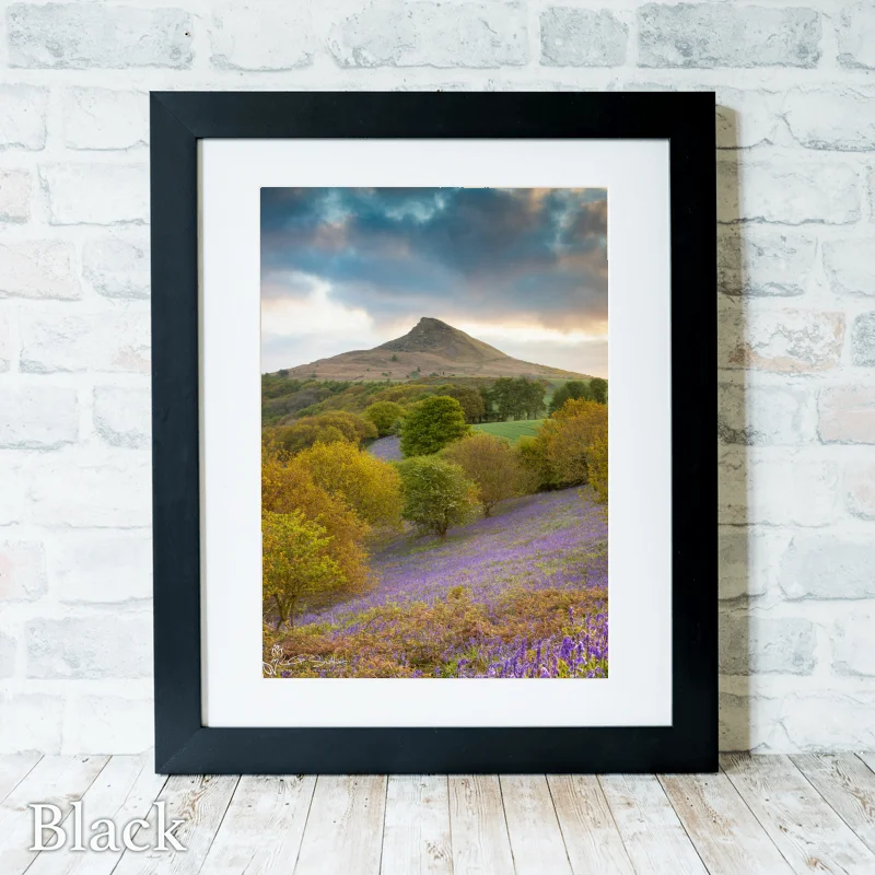 Early Morning At Roseberry Topping 3 Early Morning At Roseberry Topping - Black-Portrait-Frame