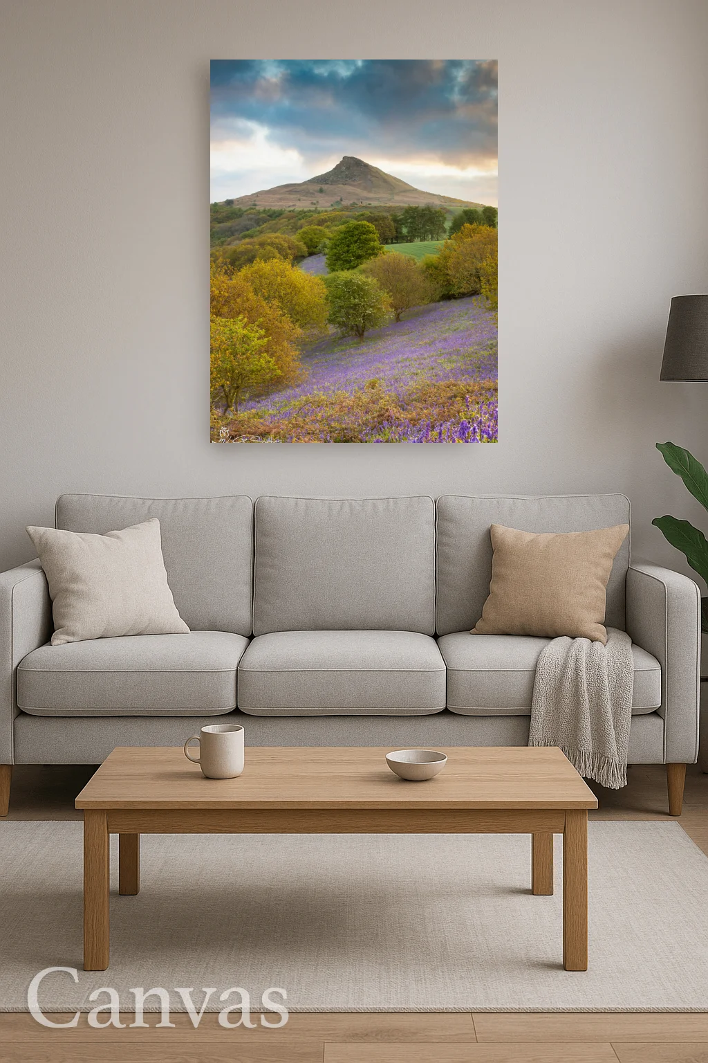 Early Morning At Roseberry Topping 8 Early Morning At Roseberry Topping - Wall-art-for-living-room-portrait