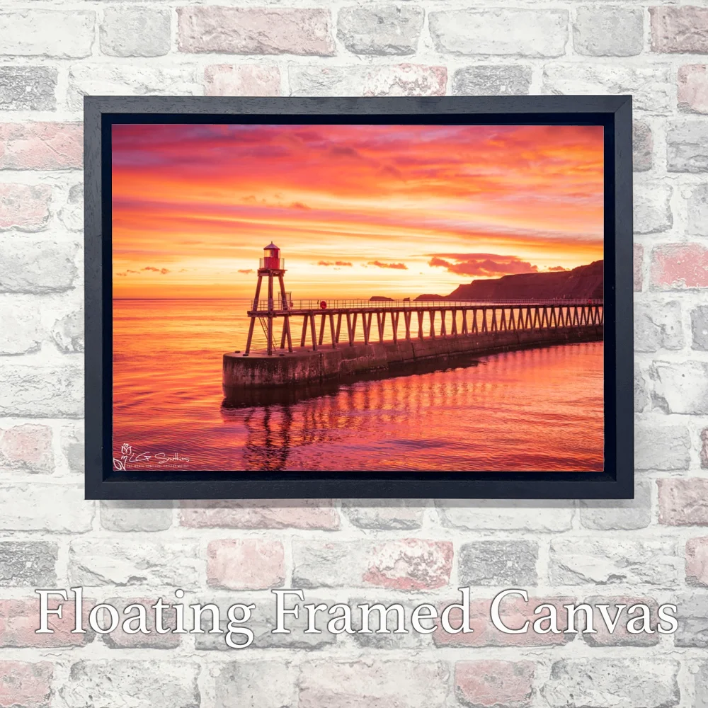Englands Most Beautiful Town Whitby 3 Englands Most Beautiful Town Whitby - Landscape-Float-Frame-Canvas