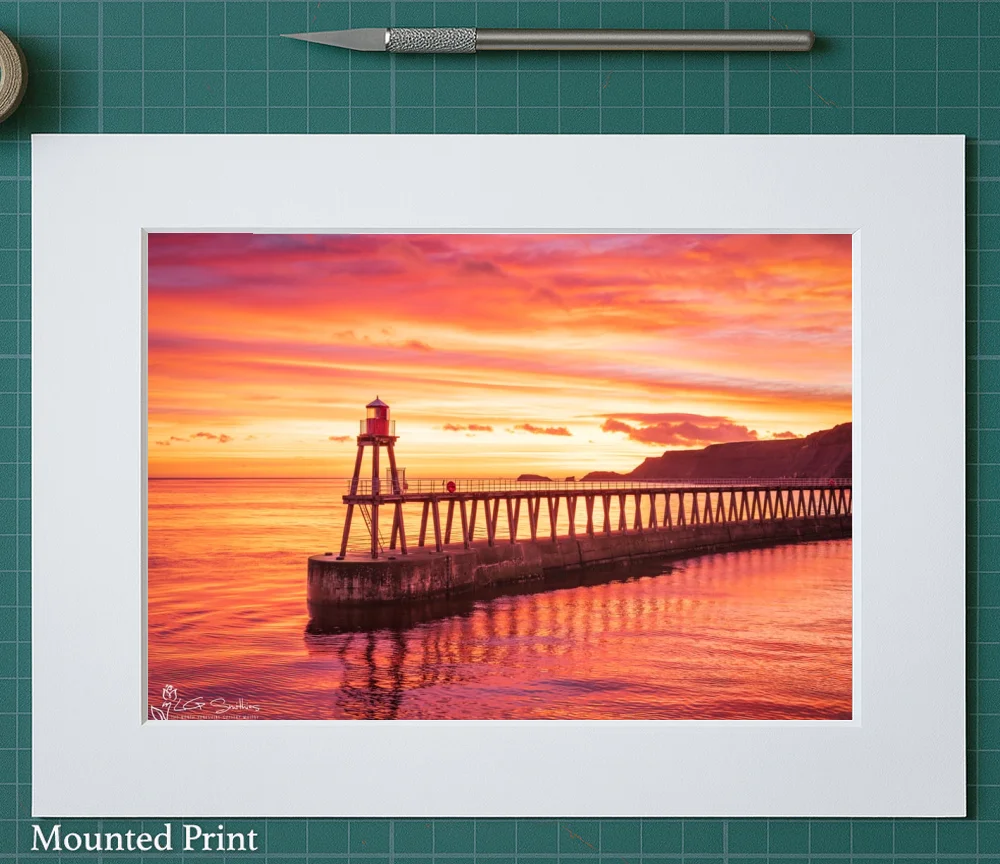 Englands Most Beautiful Town Whitby 2 Englands Most Beautiful Town Whitby - Landscape-Mounted-Print