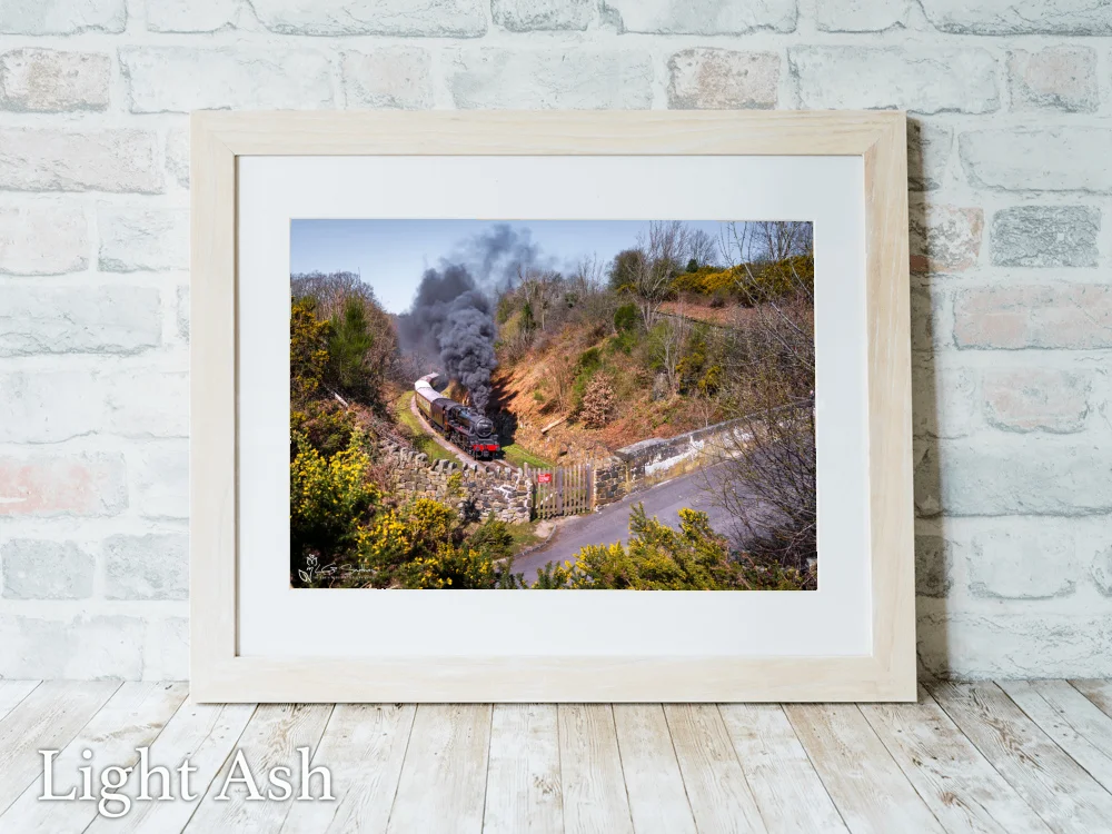 Eric Treacy At Beck Hole On The NYMR 5 Eric Treacy At Beck Hole On The NYMR - Light-Ash-Landscape-Frame