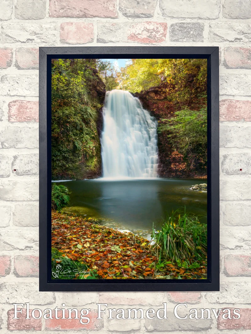 Falling Foss 7 Falling Foss - Float-Frame-Canvas-Portrait