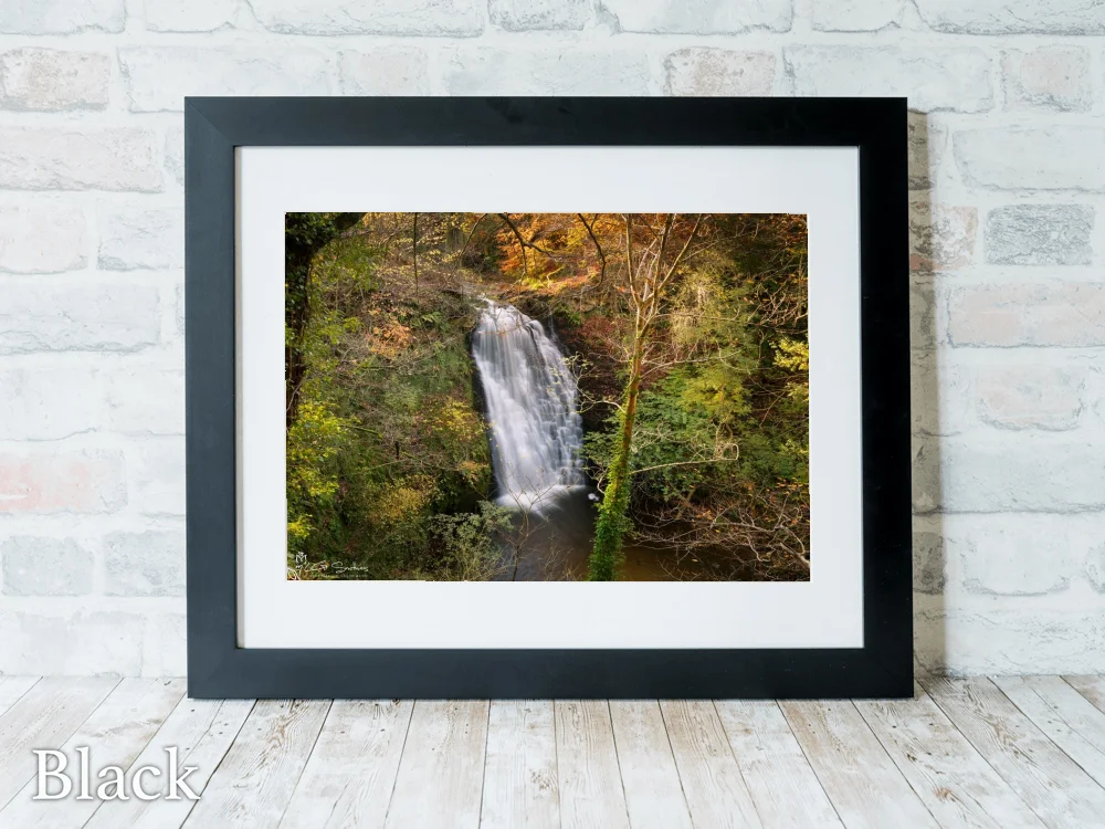 Falling Foss From The Coast To Coast Trail 6 Falling Foss From The Coast To Coast Trail - Black-Landscape-Frame