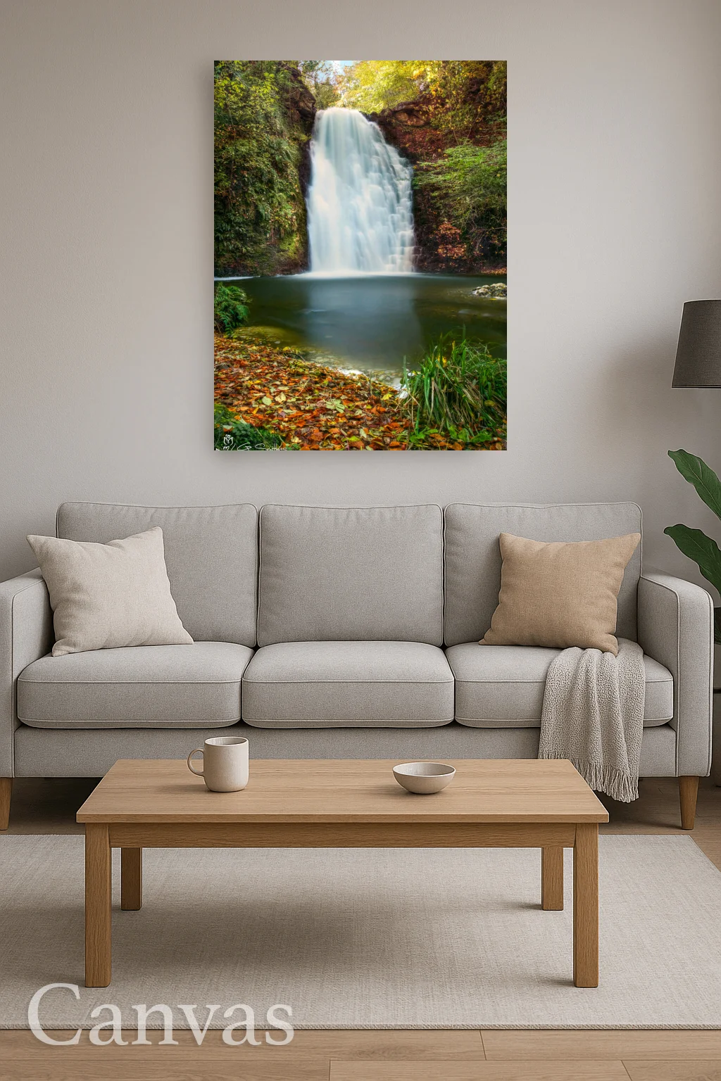 Falling Foss 8 Falling Foss - Wall-art-for-living-room-portrait