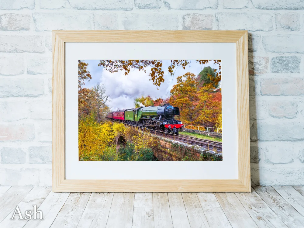Flying Scotsman On The NYMR 7 Flying Scotsman On The NYMR - Ash-Landscape-Frame