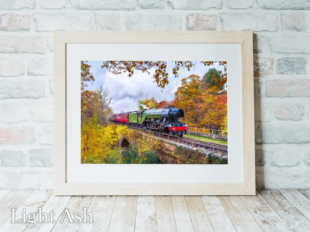 Flying Scotsman On The NYMR 5 Flying Scotsman On The NYMR - Light-Ash-Landscape-Frame