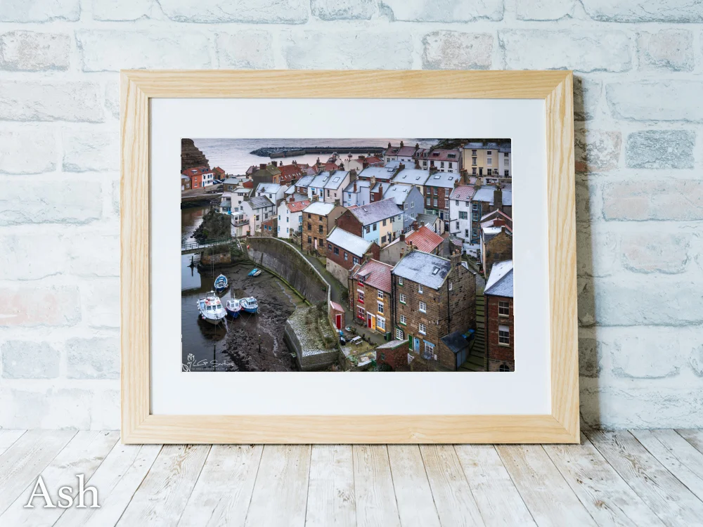 Frosty Christmas Time Morning At Staithes 7 Frosty Christmas Time Morning At Staithes - Ash-Landscape-Frame