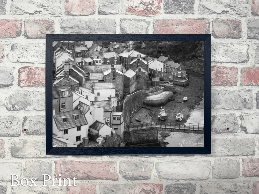 Frosty Morning At Staithes 4 Frosty Morning At Staithes - Landscape-Box-Print