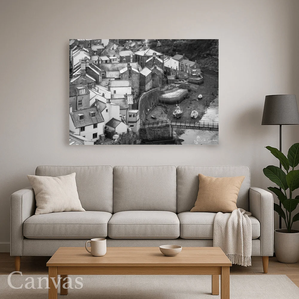 Frosty Morning At Staithes 8 Frosty Morning At Staithes - Wall-art-for-living-room-landscape
