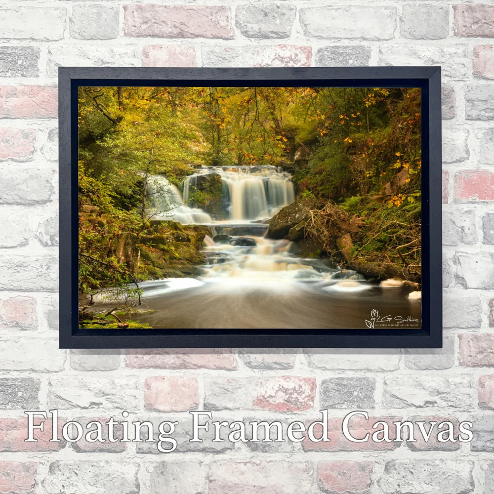 Goathland In The Autumn At Water Arc Foss 3 Goathland In The Autumn At Water Arc Foss - Landscape-Float-Frame-Canvas