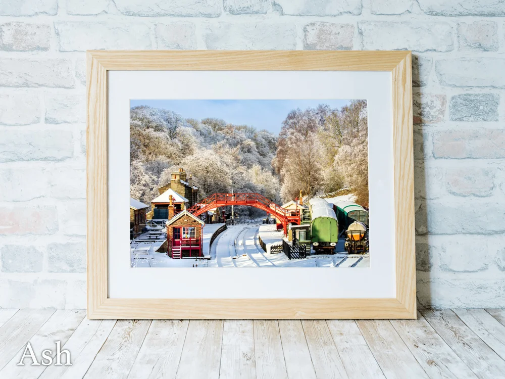 Goathland Station At Christmas 7 Goathland Station At Christmas - Ash-Landscape-Frame