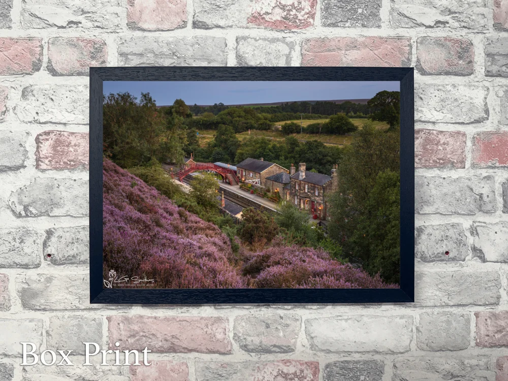 Goathland Station At Night 4 Goathland Station At Night - Landscape-Box-Print