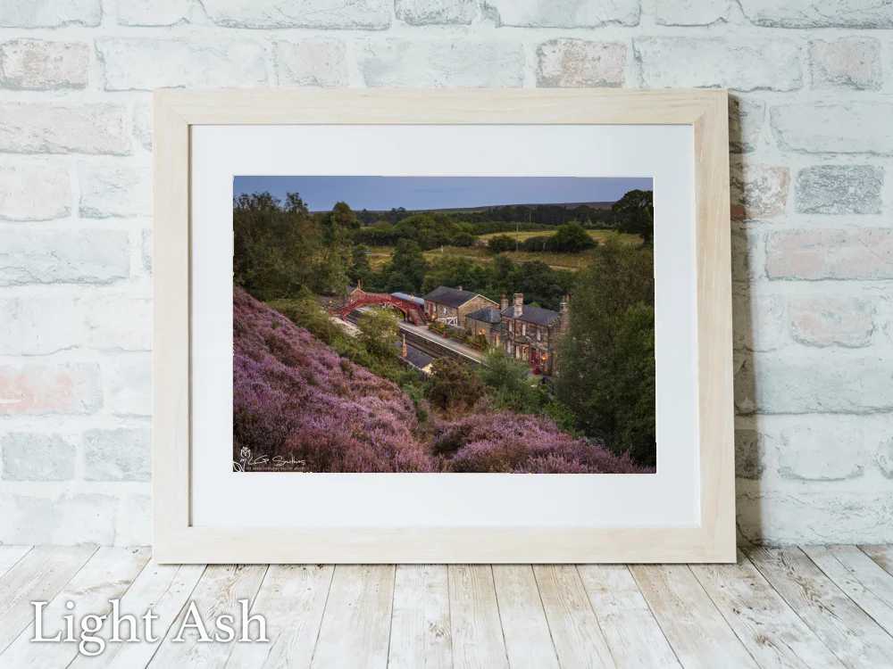 Goathland Station At Night 5 Goathland Station At Night - Light-Ash-Landscape-Frame