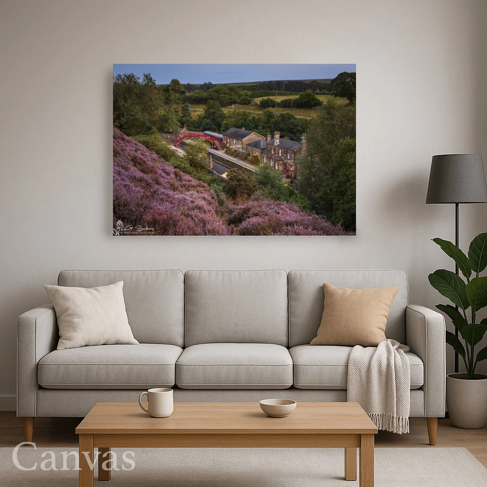 Goathland Station At Night 8 Goathland Station At Night - Wall-art-for-living-room-landscape