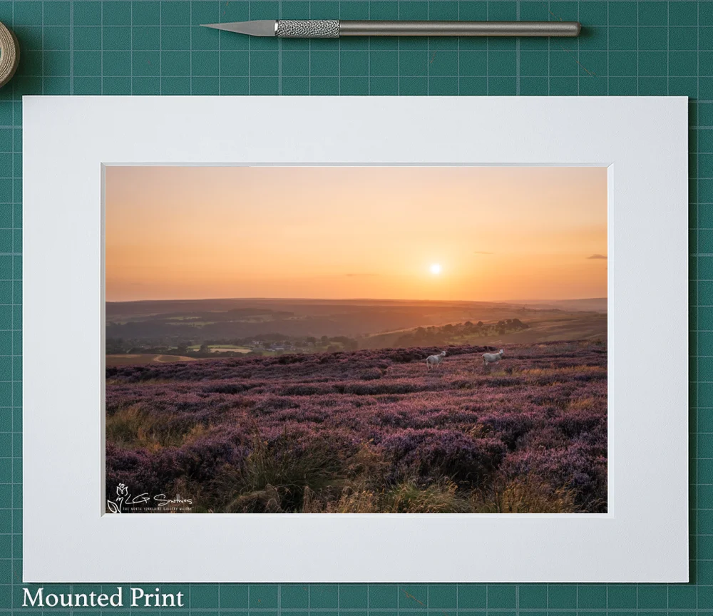 Goathland Sunset North York Moors 2 Goathland Sunset North York Moors - Landscape-Mounted-Print
