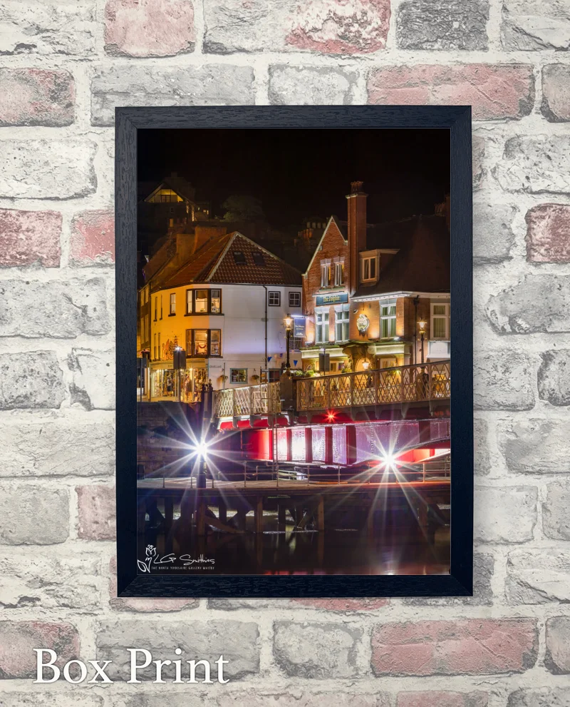 Grape Lane and The Swing Bridge Whitby 6 Grape Lane and The Swing Bridge Whitby - Box-Print-Portrait