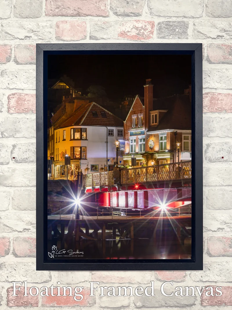 Grape Lane and The Swing Bridge Whitby 7 Grape Lane and The Swing Bridge Whitby - Float-Frame-Canvas-Portrait