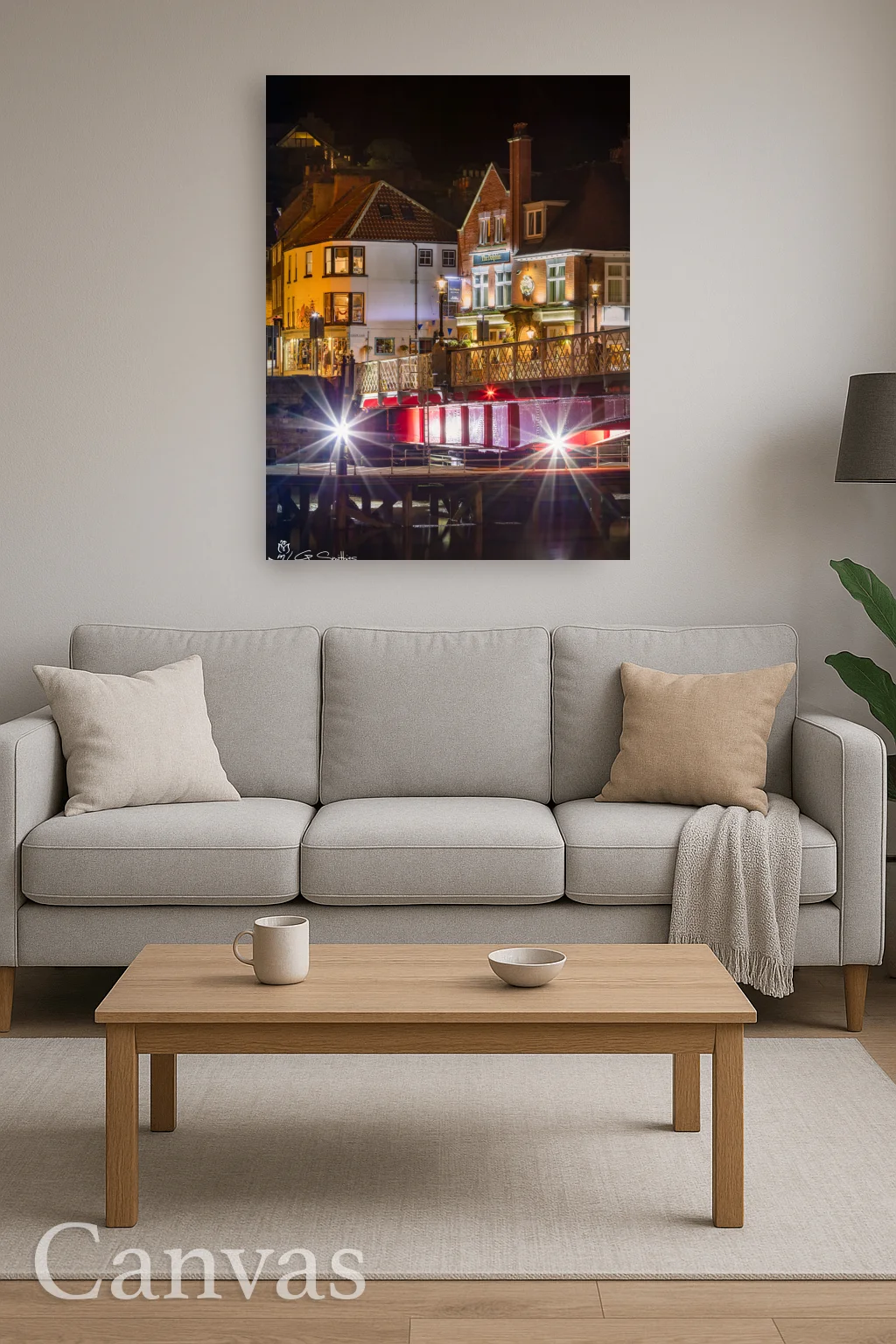 Grape Lane and The Swing Bridge Whitby 8 Grape Lane and The Swing Bridge Whitby - Wall-art-for-living-room-portrait
