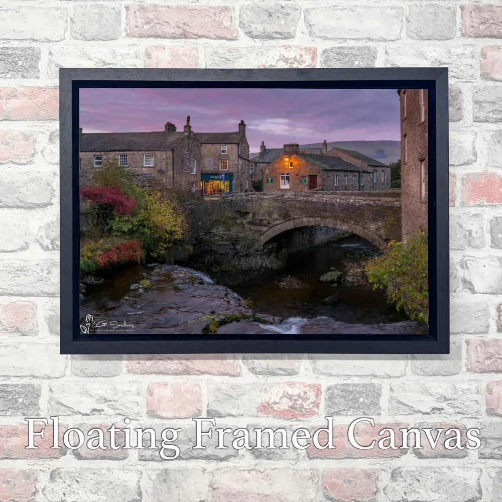 Hawes Autumn Night 3 Hawes Autumn Night - Landscape-Float-Frame-Canvas