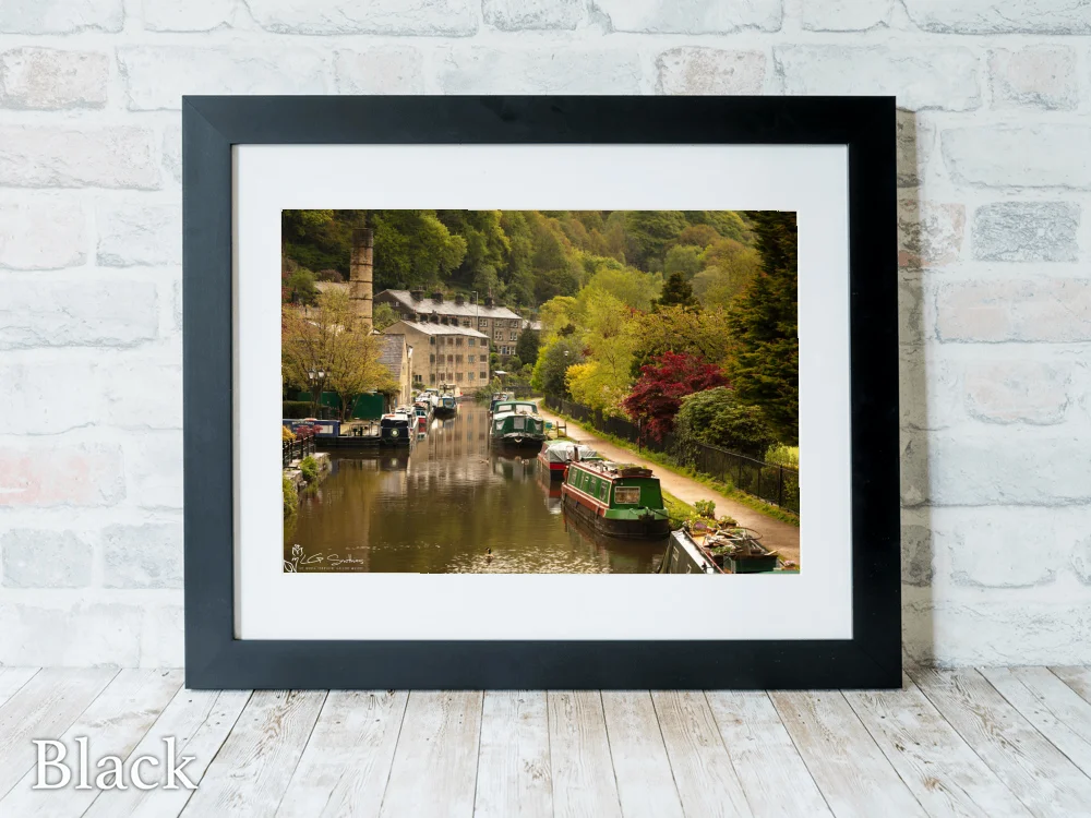 Hebden Bridge Yorkshire 6 Hebden Bridge Yorkshire - Black-Landscape-Frame