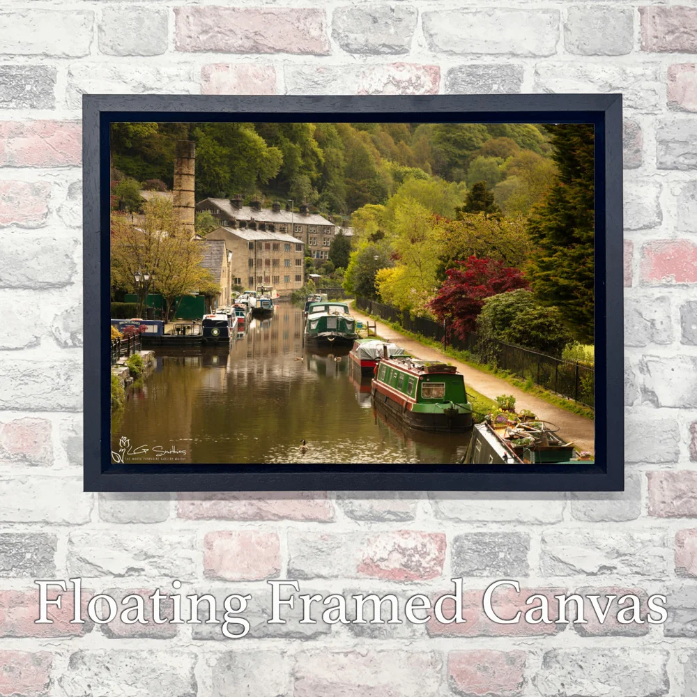 Hebden Bridge Yorkshire 3 Hebden Bridge Yorkshire - Landscape-Float-Frame-Canvas