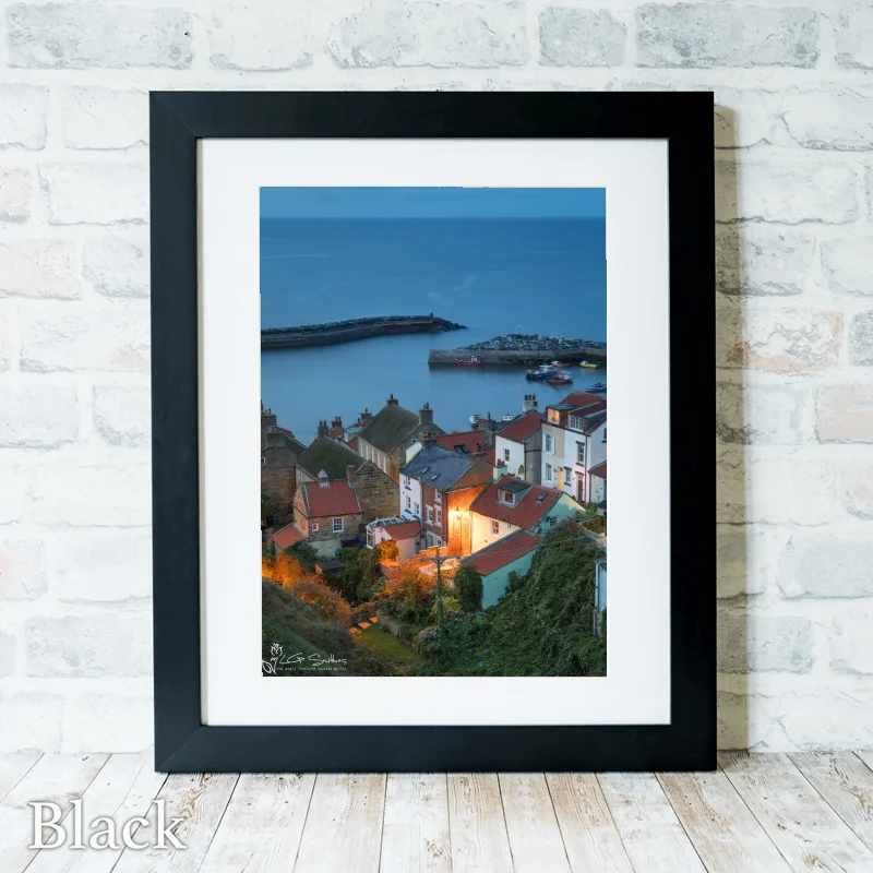 Hidden Staithes 3 Hidden Staithes - Black-Portrait-Frame