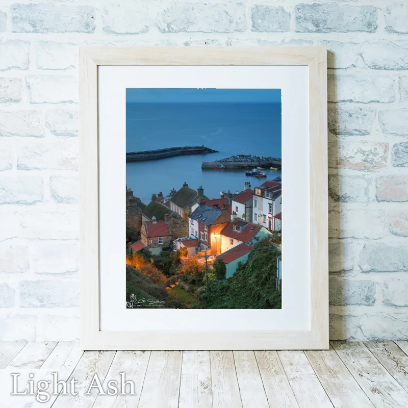 Hidden Staithes 2 Hidden Staithes - Light-Ash-Portrait-Frame