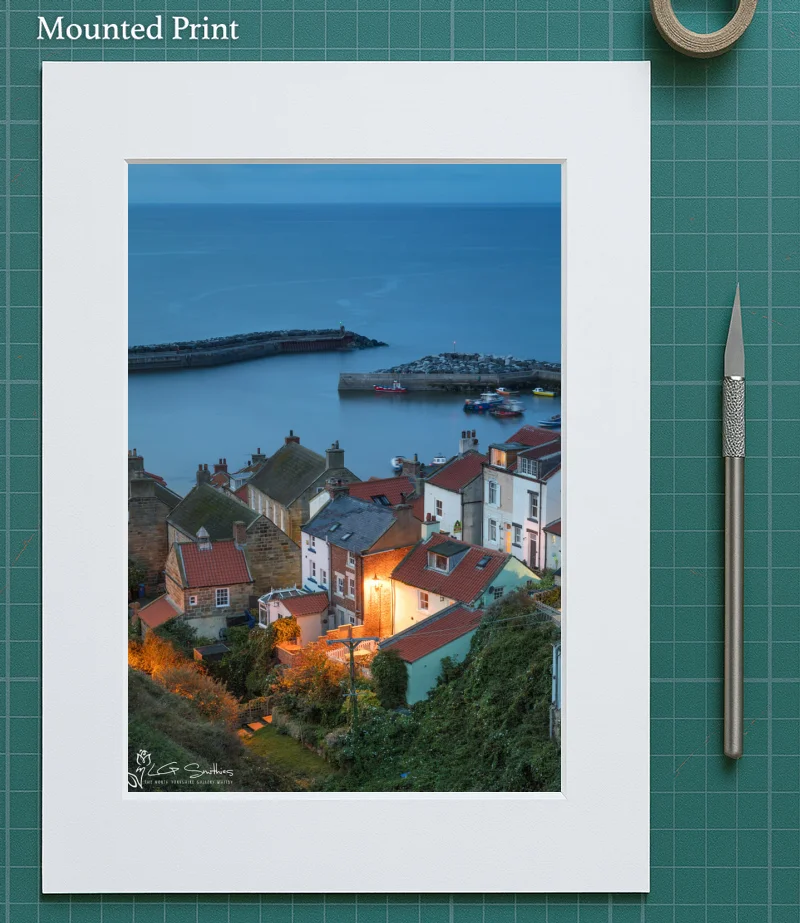 Hidden Staithes 5 Hidden Staithes - Mounted-Print-Portrait