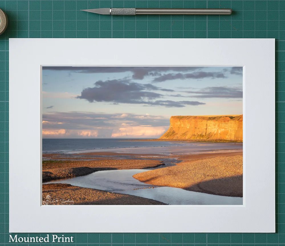 Huntcliff From Saltburn Beach 2 Huntcliff From Saltburn Beach - Landscape-Mounted-Print