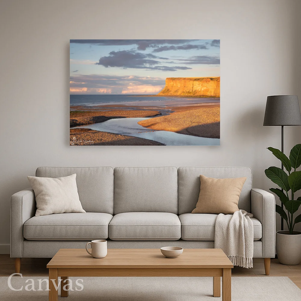 Huntcliff From Saltburn Beach 8 Huntcliff From Saltburn Beach - Wall-art-for-living-room-landscape