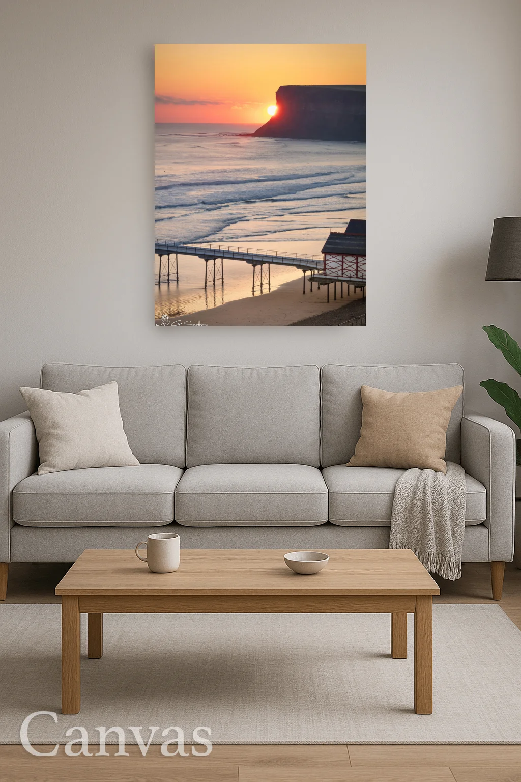 Huntcliff Sunrise Saltburn 8 Huntcliff Sunrise Saltburn - Wall-art-for-living-room-portrait