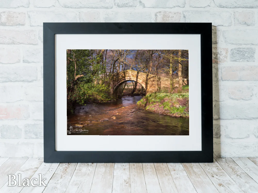Hunters Sty Bridge Westerdale 6 Hunters Sty Bridge Westerdale - Black-Landscape-Frame