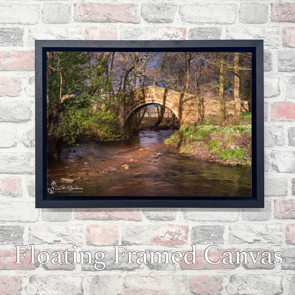 Hunters Sty Bridge Westerdale 3 Hunters Sty Bridge Westerdale - Landscape-Float-Frame-Canvas