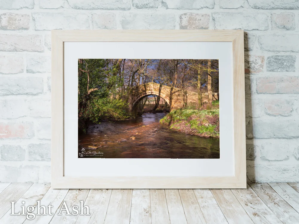 Hunters Sty Bridge Westerdale 5 Hunters Sty Bridge Westerdale - Light-Ash-Landscape-Frame