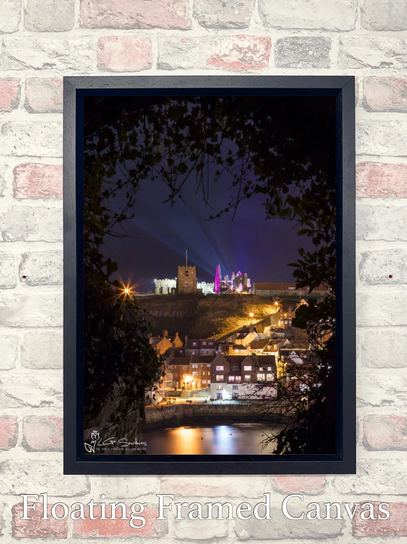 Illuminated Abbey And The 199 Steps Through The Tunnel 8 Illuminated Abbey And The 199 Steps Through The Tunnel - Float-Frame-Canvas-Portrait
